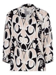 More & More Bluzka w kolorze beżowo-czarnym rozmiar: 40. Brązowe bluzki damskie MORE & MORE, bez wzorów, z wiskozy, bez kołnierzyka, bez ramiączek. Za 78.99 zł.