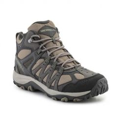 Buty trekkingowe męskie Merrell Accentor 3 Sport Mid Gtx. Brązowe buty trekkingowe męskie MERRELL, z materiału, za kostkę, bez zapięcia, trekkingowe. Za 507.00 zł.