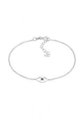 Elli Damski wisiorek Evil Eye Basic z kryształami w srebrze próby 925 Sterling Silver Bransoletki 1 ct. Szare bransoletki damskie Elli, srebrne. Za 248.99 zł.