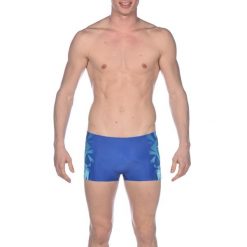 Kąpielówki bokserki męskie na basen Arena One Luckystar Short. Niebieskie kąpielówki męskie Arena, m, bez wzorów, do pływania. Za 89.99 zł.