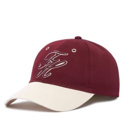 Czapka z daszkiem Tommy Hilfiger. Czerwone czapki z daszkiem damskie Tommy Hilfiger, bez wzorów. Za 229.99 zł.