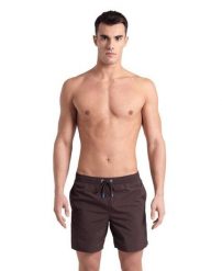 Spodenki szorty męskie krótkie plażowe Arena Solid Boxer. Brązowe kąpielówki męskie Arena, m, z aplikacjami, z materiału, na fitness i siłownię. Za 171.98 zł.