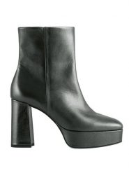 Högl Skórzane botki "Nora" w kolorze antracytowym rozmiar: 38,5. Czarne botki damskie HÖGL, eleganckie, bez obcasa, bez zapięcia. Za 391.59 zł.