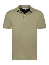 Geographical Norway Koszulka polo "Kars" w kolorze khaki rozmiar: S. Brązowe koszulki polo męskie Geographical Norway, s, bez wzorów, z bawełny, bez ramiączek. Za 104.95 zł.