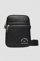 KARL LAGERFELD Saszetka męska czarna z logo. Czarne saszetki męskie Karl Lagerfeld. W wyprzedaży za 449.99 zł.