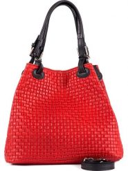 Lia Biassoni Skórzana torebka w kolorze czerwonym - 34 x 29 x 21 cm rozmiar: onesize. Czerwone torebki klasyczne damskie Lia Biassoni, bez wzorów, z materiału, bez dodatków. Za 260.99 zł.