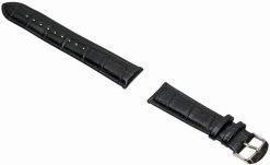 Pasek do Garett GT18, czarny skórzany. Czarne paski męskie GARETT, bez wzorów, z materiału, sportowe. Za 49.00 zł.