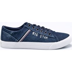 Big Star - Tenisówki. Niebieskie trampki i tenisówki męskie Big Star, bez wzorów, z materiału, bez zapięcia. W wyprzedaży za 69.90 zł.
