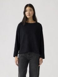 Levi's Koszulka "Julie" w kolorze antracytowym rozmiar: L. Czarne bluzki damskie Levi's, l, bez wzorów, z bawełny, bez kołnierzyka. Za 102.89 zł.