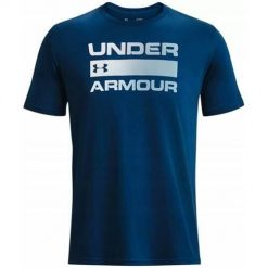 Koszulka sportowa męska Under Armour 1329582426. Niebieskie t-shirty sportowe męskie Under Armour, l, bez ramiączek, na fitness i siłownię. Za 184.00 zł.