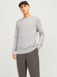 Jack & Jones Sweter w kolorze szarym rozmiar: L. Szare swetry męskie Jack & Jones, l, bez wzorów, bez kołnierzyka. Za 102.95 zł.