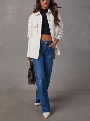 Milan Kiss Bluzka w kolorze kremowym rozmiar: L. Brązowe bluzki damskie Milan Kiss, l, bez wzorów, bez kołnierzyka, bez ramiączek. Za 173.99 zł.