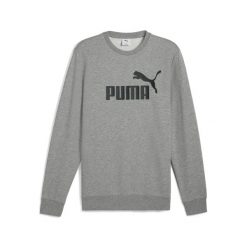Bluza Męska Logo Dekolt W Szpic Essentials No 1. Szare bluzy bez kaptura męskie Puma, m. Za 129.00 zł.