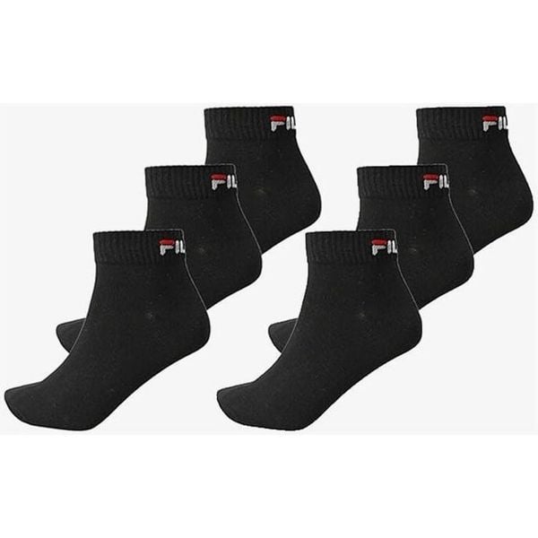Fila Skarpety Quarter 6-pack Unisex Czarne 43-46. Czarne skarpetki damskie Fila, bez wzorów. Za 163.99 zł.