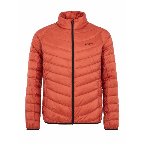 Kurtka puchowa Protest PRTSHAFFER Outdoor. Brązowe kurtki męskie Protest, na zimę, bez wzorów, z puchu, sportowe, bez kaptura. Za 422.00 zł.