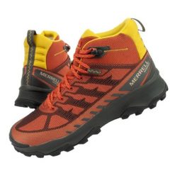 Buty sportowe Merrell Speed Eco J037545 pomarańczowe. Brązowe buty trekkingowe męskie z gumy, bez zapięcia, trekkingowe. Za 605.52 zł.
