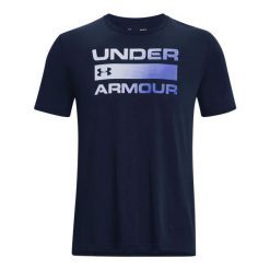 T-shirt Męski Logo. Niebieskie t-shirty męskie Under Armour, l, bez wzorów, z bawełny, bez kołnierzyka. Za 128.20 zł.
