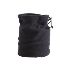 Komin narciarski TANKA. Czarne szaliki i kominy damskie WED'ZE, bez wzorów, z materiału. Za 9.99 zł.