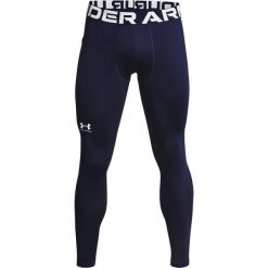 Legginsy Under Armour Coldgear®. Białe spodnie sportowe męskie Under Armour, z materiału. Za 263.00 zł.