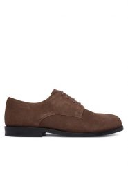 Calvin Klein Półbuty Ess Rubber Derby Su HM0HM02269 Brązowy ciemny. Brązowe półbuty męskie CALVIN KLEIN, ze skóry, bez zapięcia. Za 550.99 zł.