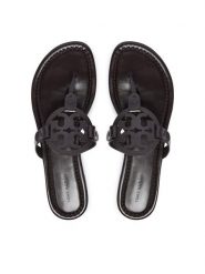 Tory Burch Japonki 174875 Brązowy. Brązowe klapki damskie Tory Burch, bez wzorów, ze skóry, bez obcasa. Za 1,134.00 zł.
