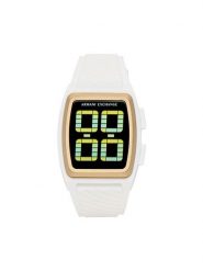Armani Exchange Zegarek Kelvin AX2968 Biały. Białe, cyfrowe zegarki męskie Armani Exchange. Za 589.99 zł.