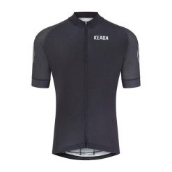 Damska koszulka kolarska z krótkim rękawem – Czarna. Czarne bluzki sportowe damskie KEADA SPORTS, s, z aplikacjami, z jersey, bez ramiączek. Za 332.00 zł.