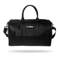 Torba na siłownię ze skóry PU 43 l czarna Urban Duffle. Czarne torby męskie na ramię GYMBEAM, bez wzorów, z poliesteru, na ramię, duże. Za 212.90 zł.