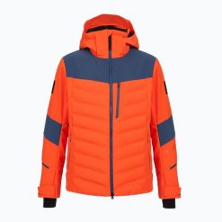 Kurtka narciarska męska BOGNER FIRE+ICE Radek. Brązowe kurtki męskie na zimę, l, bez wzorów, z elastanu, bez kaptura. Za 2,489.00 zł.