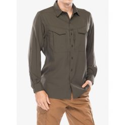 Koszula podróżnicza męska Helikon-Tex Defender Mk2 Tropical. Zielone koszule męskie HELIKON-TEX, m, bez wzorów, bez kołnierzyka, bez ramiączek. Za 209.99 zł.