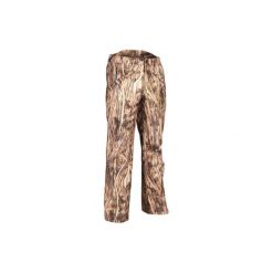 Spodnie myśliwskie 100 WTP camo. Zielone spodnie sportowe męskie SOLOGNAC, z materiału. Za 149.99 zł.