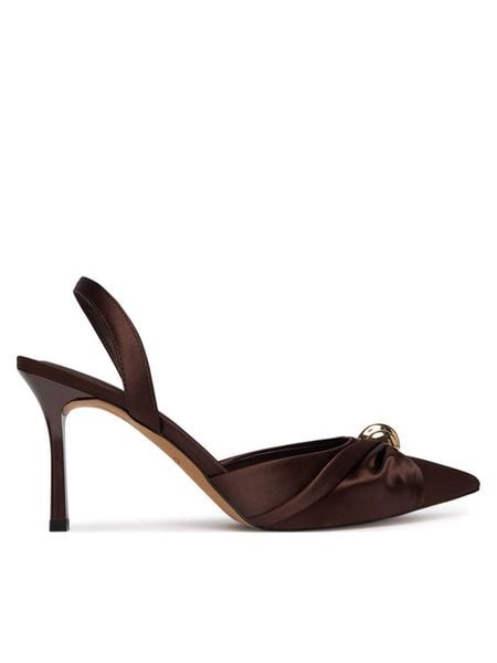 Aldo Szpilki Larsynn 14241584 Brązowy. Brązowe szpilki Aldo, bez wzorów, z materiału, bez obcasa. Za 419.99 zł.