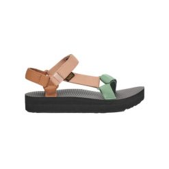 Sandały damskie Teva Midform Universal. Czerwone obuwie trekkingowe damskie Teva, bez wzorów, bez obcasa. Za 219.99 zł.