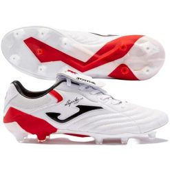 Buty piłkarskie korki Joma Aguila Cup treningowe lanki bez skarpety FG. Białe buty fitness męskie Joma, do piłki nożnej. Za 159.99 zł.