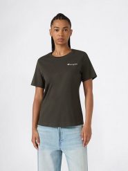 Champion Koszulka w kolorze khaki rozmiar: XL. Brązowe bluzki damskie CHAMPION, xl, bez wzorów, bez kołnierzyka, bez ramiączek. Za 90.95 zł.