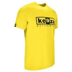 Koszulka bawełniana KEEZA Team. Żółte t-shirty sportowe męskie KEEZA, z bawełny, bez ramiączek, do piłki nożnej. Za 32.00 zł.