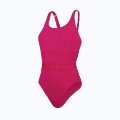 Strój pływacki jednoczęściowy Speedo Shaping LuniaGlow One Piece. Czerwone stroje jednoczęściowe damskie Speedo, xl, bez wzorów. Za 229.99 zł.