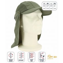Czapka przeciwdeszczowa Élémenterre Albatros. Zielone czapki męskie Elementerre, bez wzorów, z mikrofibry. Za 123.00 zł.