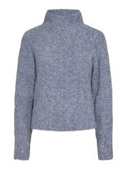 Pieces Sweter w kolorze niebieskim rozmiar: XS. Niebieskie golfy damskie Pieces, xs, bez wzorów, ze splotem, bez ramiączek. Za 61.46 zł.