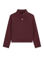 Guess Kids Sweter 183844 Czerwony Classic Fit. Czerwone swetry dziewczęce Guess Kids, z aplikacjami, bez kołnierzyka. Za 234.99 zł.