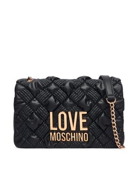 LOVE MOSCHINO Torebka JC4126PP1PL1000A Czarny. Czarne torebki klasyczne damskie Love Moschino, bez wzorów, ze skóry, bez dodatków. Za 1,099.00 zł.