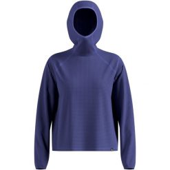 Bluza z kapturem Odlo Mid layer hoody CUBIC. Niebieskie bluzy z kapturem damskie Odlo, l, z materiału. Za 319.99 zł.