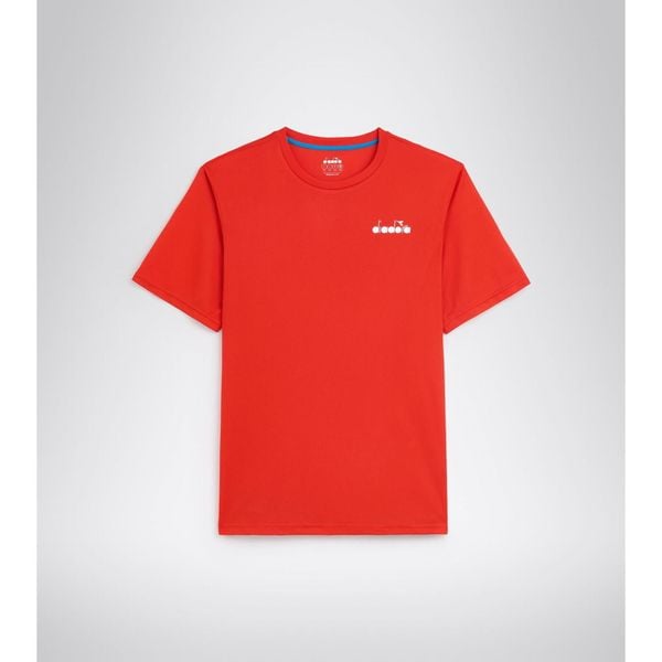 Koszulka męska Diadora SS CORE T-SHIRT T. Czerwone t-shirty męskie Diadora, m, bez wzorów, bez kołnierzyka. Za 110.00 zł.
