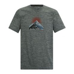 T-shirt Męski Z Górą Melanżowy Fingal. Szare t-shirty męskie Regatta, m, bez wzorów, bez kołnierzyka. Za 75.99 zł.