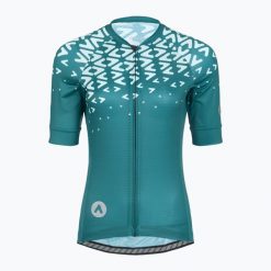 Koszulka rowerowa damska ATTABO Tevi WMNS. Zielone bluzki sportowe damskie ATTABO, l, z materiału, bez kołnierzyka, bez ramiączek. Za 129.99 zł.