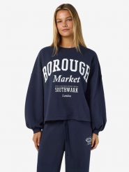 Noisy may Bluza w kolorze granatowym rozmiar: XS. Niebieskie bluzy bez kaptura damskie Noisy may, xs. Za 87.19 zł.