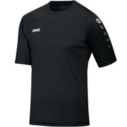 Koszulka Jako Team. Czarne t-shirty sportowe męskie Jako, l, z materiału, bez ramiączek, do piłki nożnej. Za 111.50 zł.