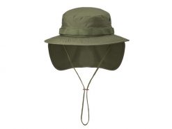 Kapelusz z odpinaną osłoną karku Olive Green. Zielone kapelusze damskie HELIKON-TEX, bez wzorów, z bawełny. Za 63.99 zł.