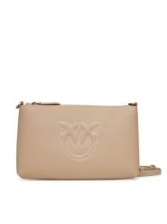 PINKO Torebka Flat Horizontal Mini PE 25 PCPL 104277 A2AN Beżowy. Brązowe listonoszki damskie Pinko, bez wzorów, ze skóry, bez dodatków. Za 339.99 zł.