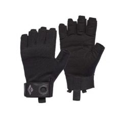 BLACK DIAMOND Rękawiczki męskie CRAG HALF-FINGER GLOVES-XL-Czarny. Czarne rękawiczki męskie Black Diamond, bez wzorów. Za 69.99 zł.
